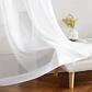 Cortina Velo Liso Con Argolla 140x260 Cm 2 Paños Elegantes - Miniatura 2