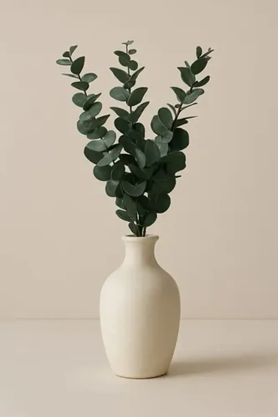 Flores Artificiales Decorativa En Forma De Eucalipto De 44cm 1