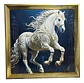 Cuadro Decorativo Con Marco Elegante Diseño Caballo - Miniatura 1