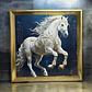 Cuadro Decorativo Con Marco Elegante Diseño Caballo - Miniatura 3