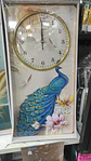 Reloj Con Diseño De Pavo Real Pared 56x30 - Miniatura 5