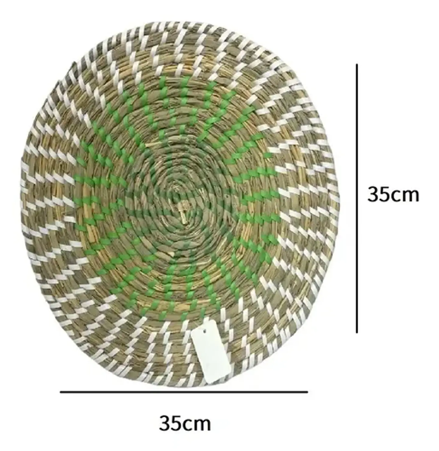 Pack 2 Individual Redondo Circular Entrelazado 35x35 3