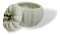 Adorno Decorativo En Forma De Calabaza Con Tapa Blanco - Miniatura 2
