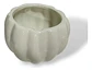 Adorno Decorativo En Forma De Calabaza Con Tapa Blanco - Miniatura 4