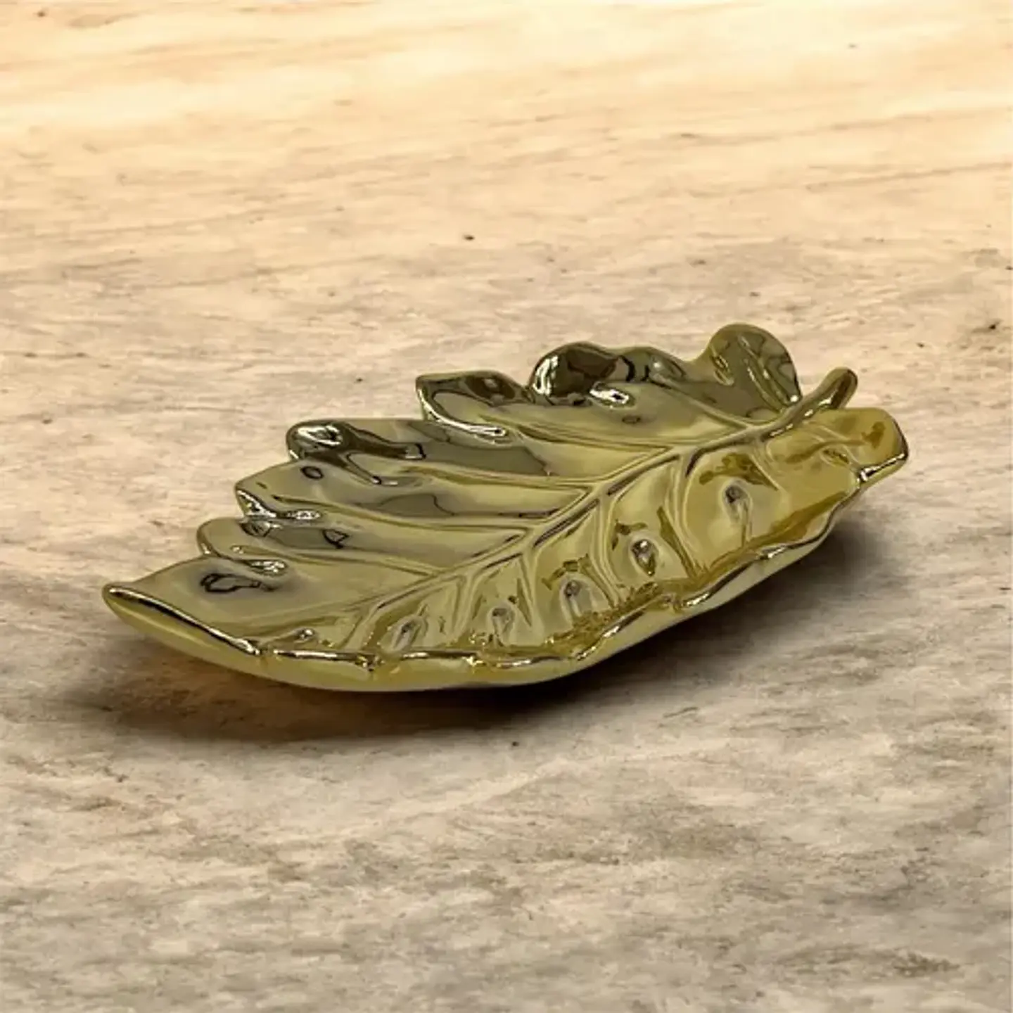 Decorativa Bandeja En Forma De Hoja  Toque Vibrante 21cm 4