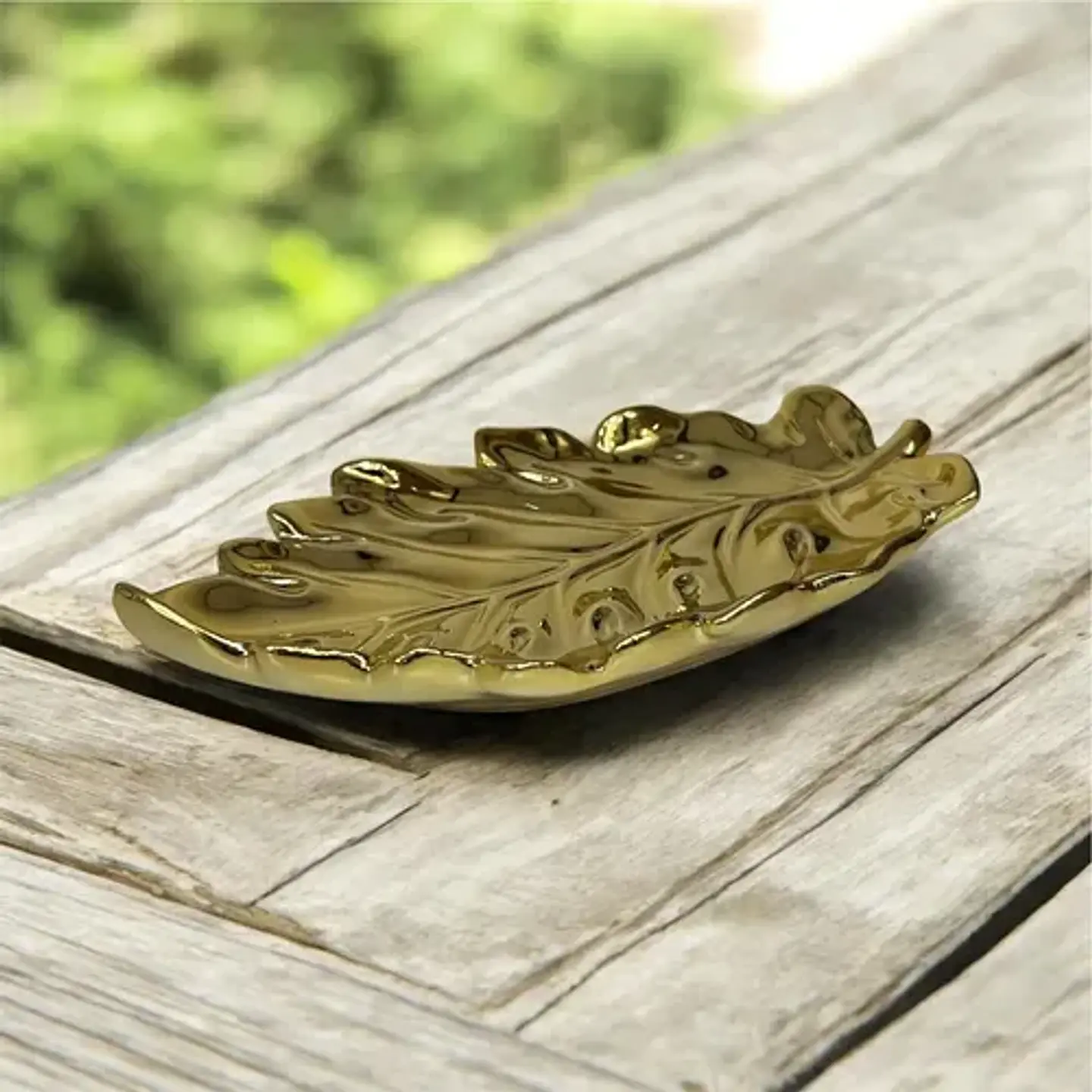 Decorativa Bandeja En Forma De Hoja  Toque Vibrante 21cm 5