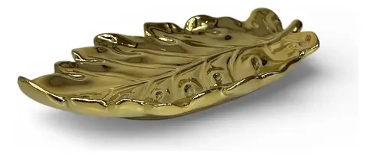 Decorativa Bandeja En Forma De Hoja  Toque Vibrante 21cm 8