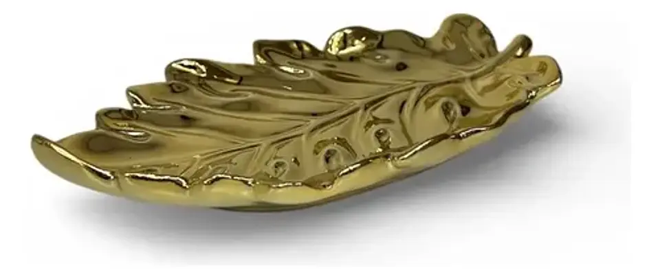 Decorativa Bandeja En Forma De Hoja  Toque Vibrante 21cm 8
