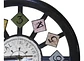 Reloj De Pared Elegante Silencioso Blanco Con Negro - Miniatura 4