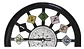 Reloj De Pared Elegante Silencioso Blanco Con Negro - Miniatura 5