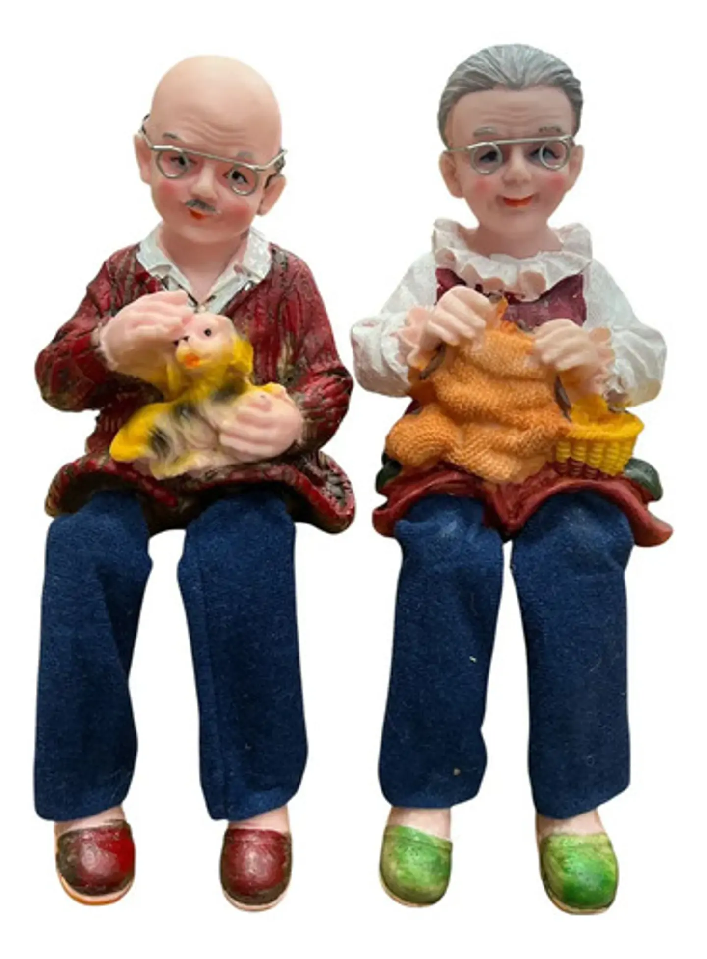 Ouset Figura Abuelitos Con Mascotas, 2 Unidades 1
