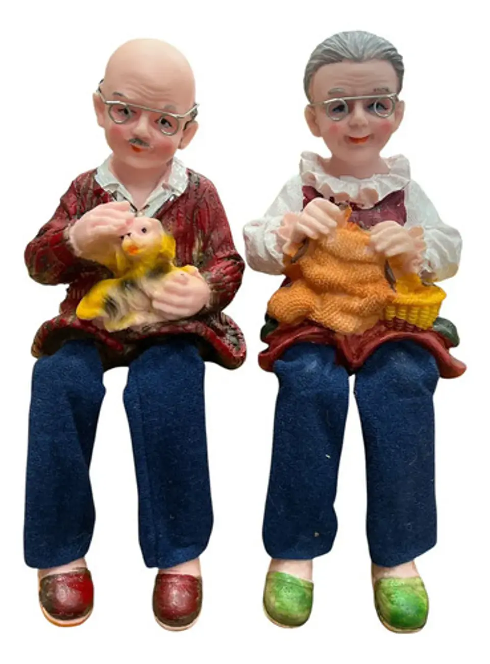 Ouset Figura Abuelitos Con Mascotas, 2 Unidades 1