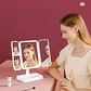 Espejo Maquillaje Plegable Con Luz Led - Miniatura 2