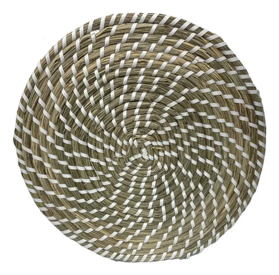 Pack 2 Individual Redondo Circular Entrelazado 35x35 1