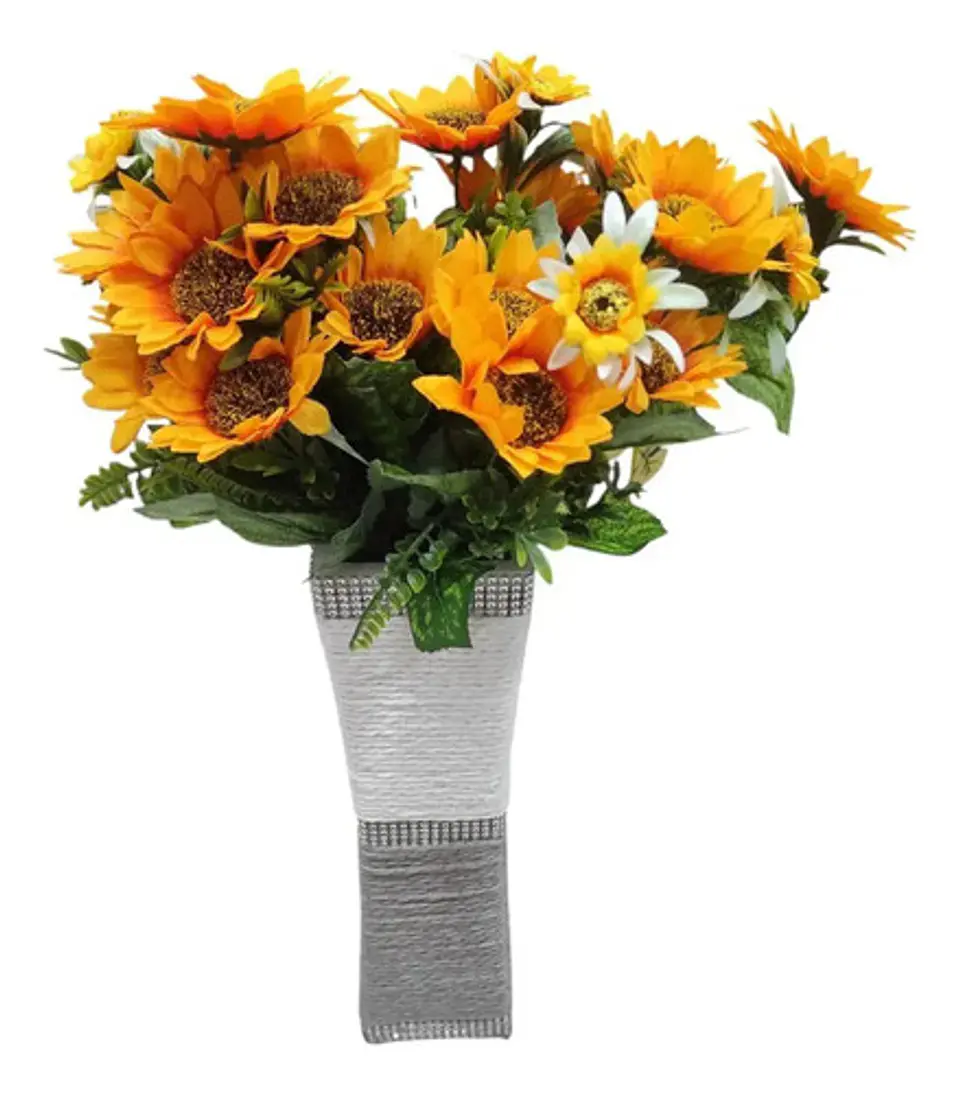 Jarron Decorativo Para Flores Elegante Moderno Con Brillos 2