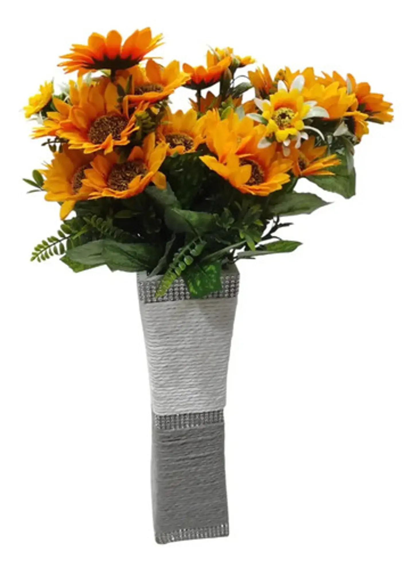 Jarron Decorativo Para Flores Elegante Moderno Con Brillos 4