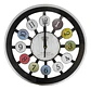 Reloj De Pared Silencioso Blanco Analogico - Miniatura 1