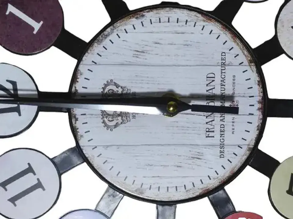 Reloj De Pared Silencioso Blanco Analogico 4