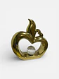 Figura Decorativa Manzana Calada Con Esfera  Elegancia - Miniatura 2