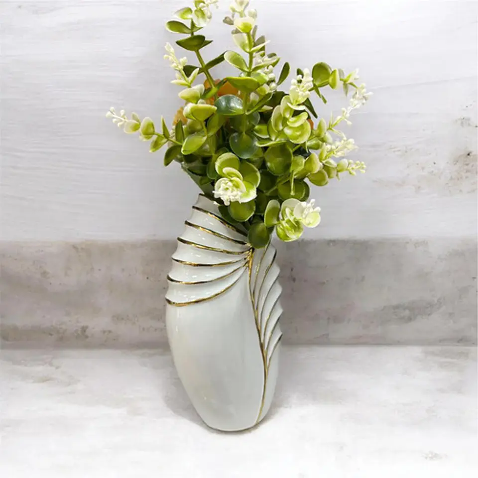Jarron Elegante Con Textura Tipo Coral Para Plantas 3
