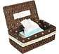 Canasto De Almacenamiento Con Tapa Tejida A Mano Decorativo - Miniatura 8
