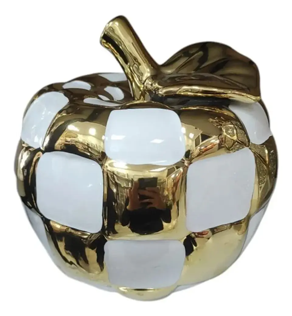 Adorno Decorativo En Forma De Manzana Grande  15,5cm 1