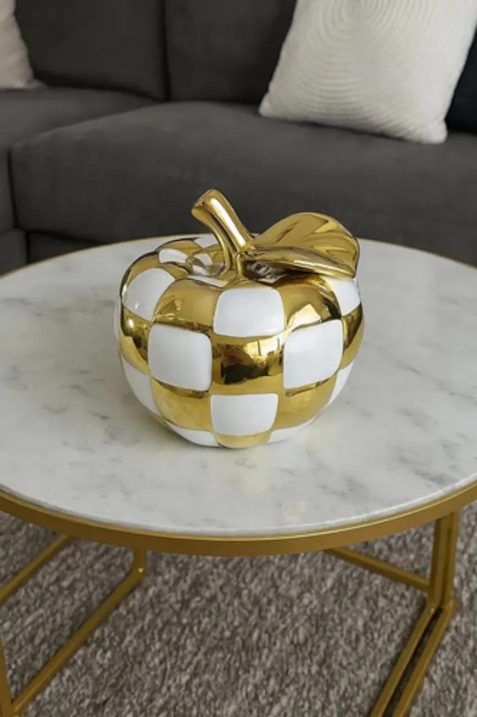 Adorno Decorativo En Forma De Manzana Grande  15,5cm 2