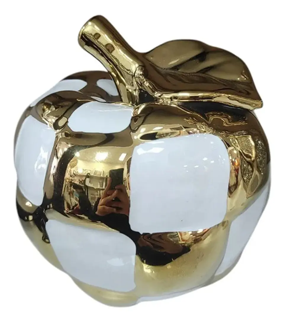 Adorno Decorativo En Forma De Manzana Grande  15,5cm 3