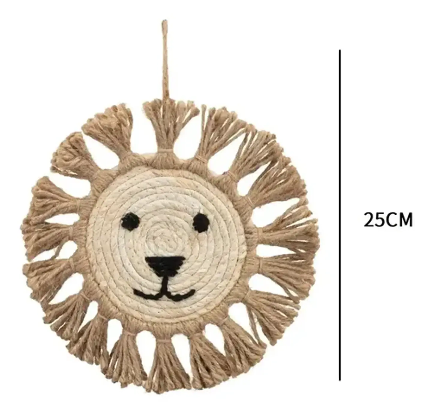Decoracion De Leon Para La Pared De Paja Con Tapiz 25x25 3