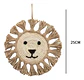 Decoracion De Leon Para La Pared De Paja Con Tapiz 25x25 - Miniatura 3