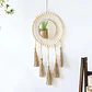 Espejo Tejido Bohemio De Macrame Elegante Decoracion - Miniatura 1