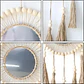 Espejo Tejido Bohemio De Macrame Elegante Decoracion - Miniatura 6