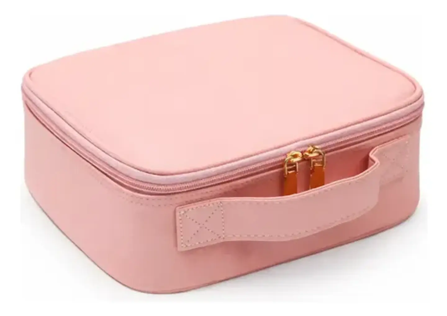 Estuche Organizador De Maquillajes Con Espejo Led 2