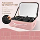 Estuche Organizador De Maquillajes Con Espejo Led - Miniatura 6