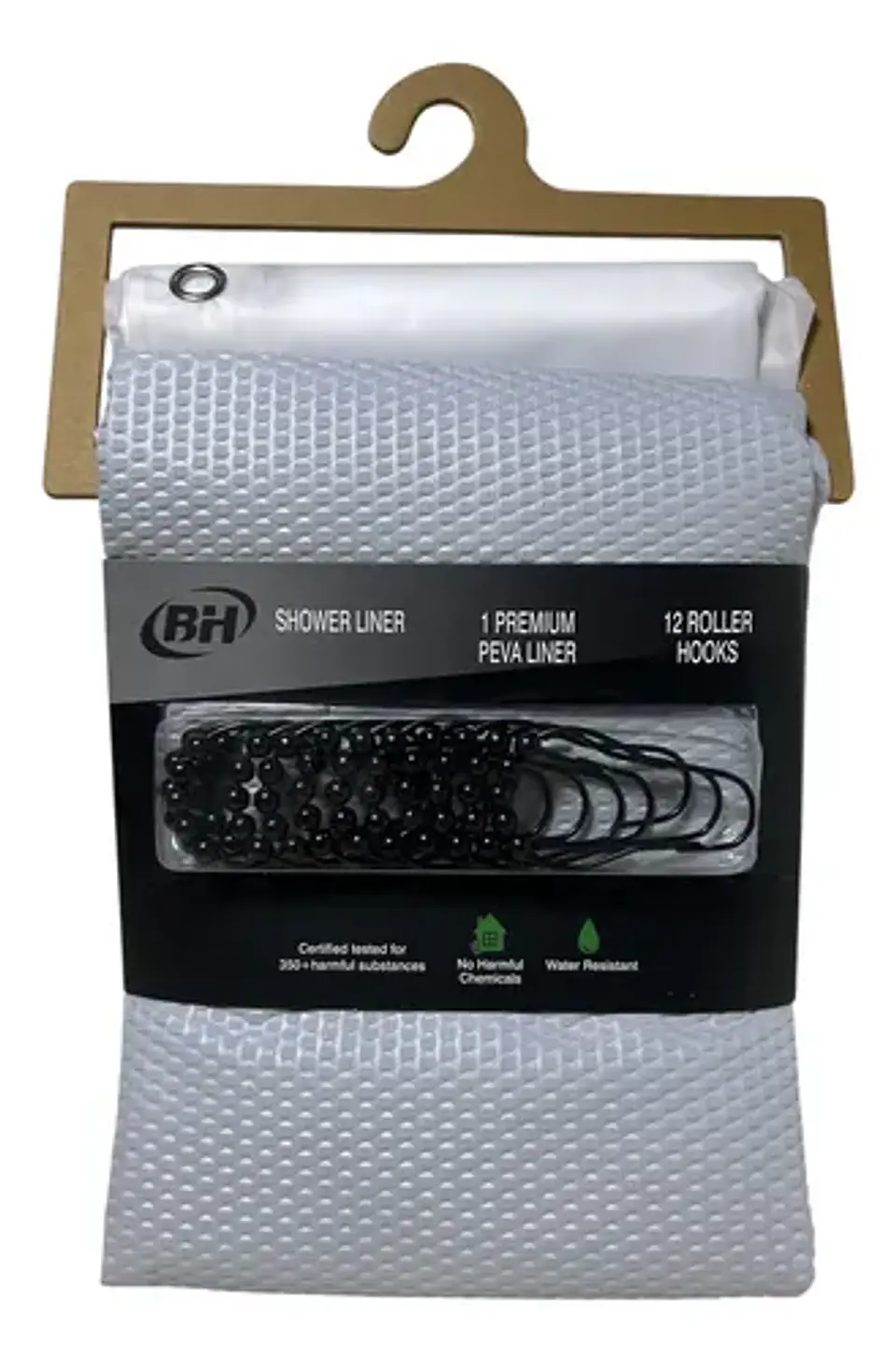 Cortina De Baño Tela+plastico Calidad Premium 180x180 1