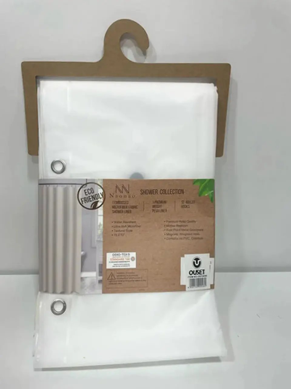 Cortina De Baño Tela+plastico Calidad Premium 180x180 2