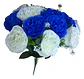 Ramo Decorativo De Flores Artificiales Con 2 Colores - Miniatura 1