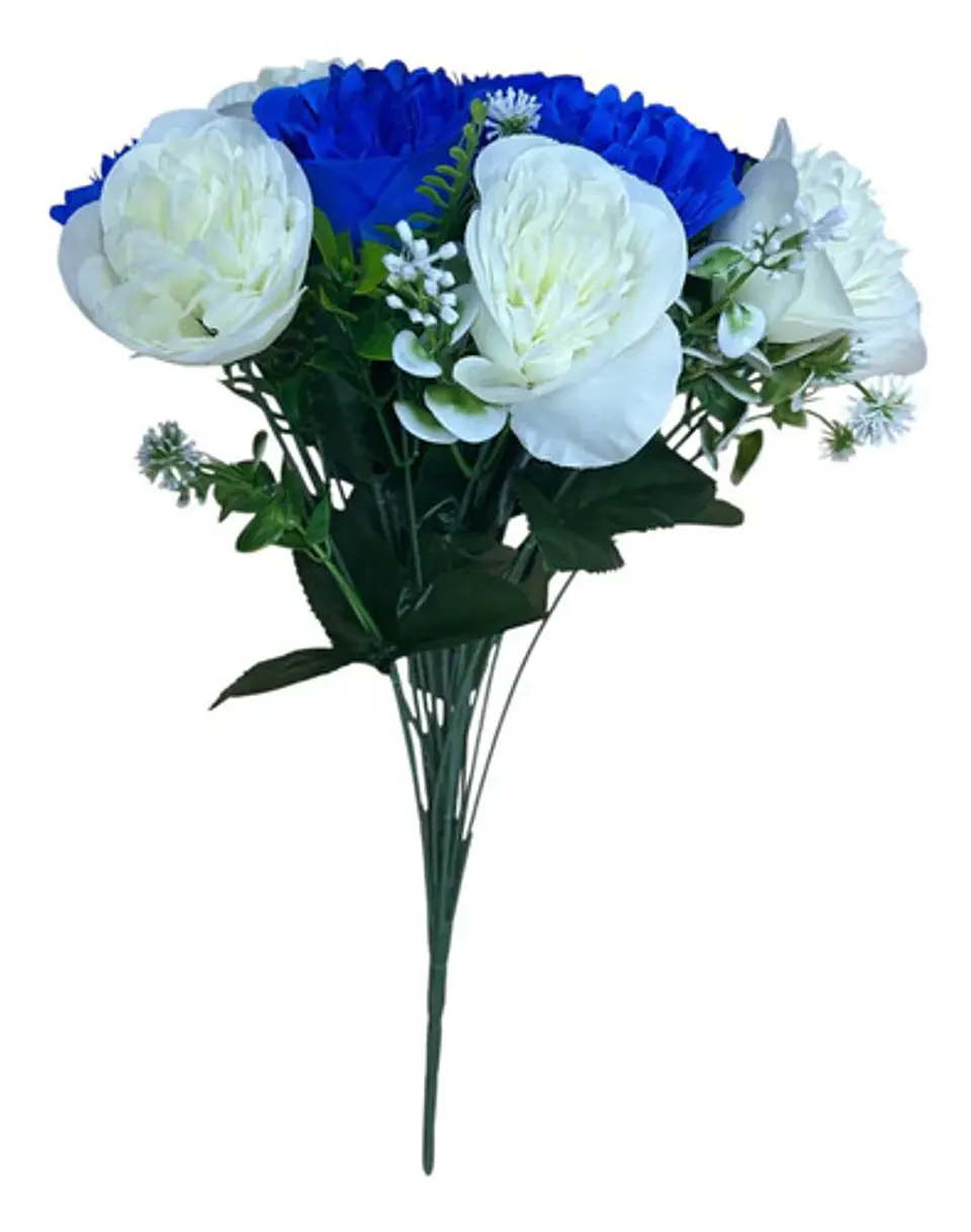 Ramo Decorativo De Flores Artificiales Con 2 Colores 5