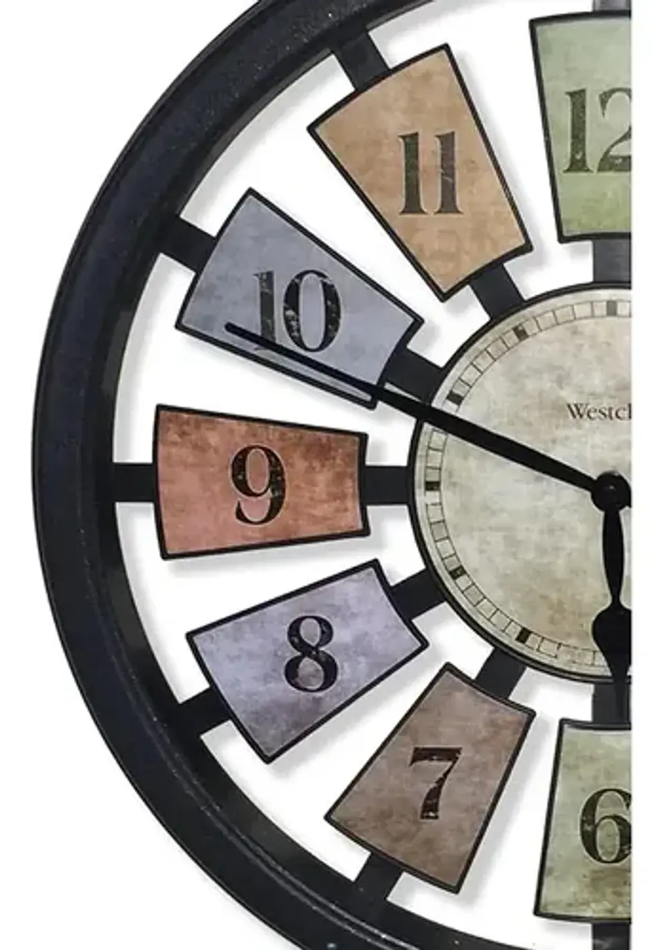 Reloj De Pared Decorativo Negro 30cm 2