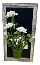 Marco Decorativo Arte Floral En Forma De Rosas - Miniatura 1