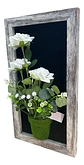 Marco Decorativo Arte Floral En Forma De Rosas - Miniatura 3