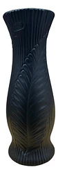 Jarrón Decorativo Elegante Con Relieve Negro - Miniatura 3