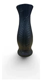 Jarrón Decorativo Elegante Con Relieve Negro - Miniatura 5