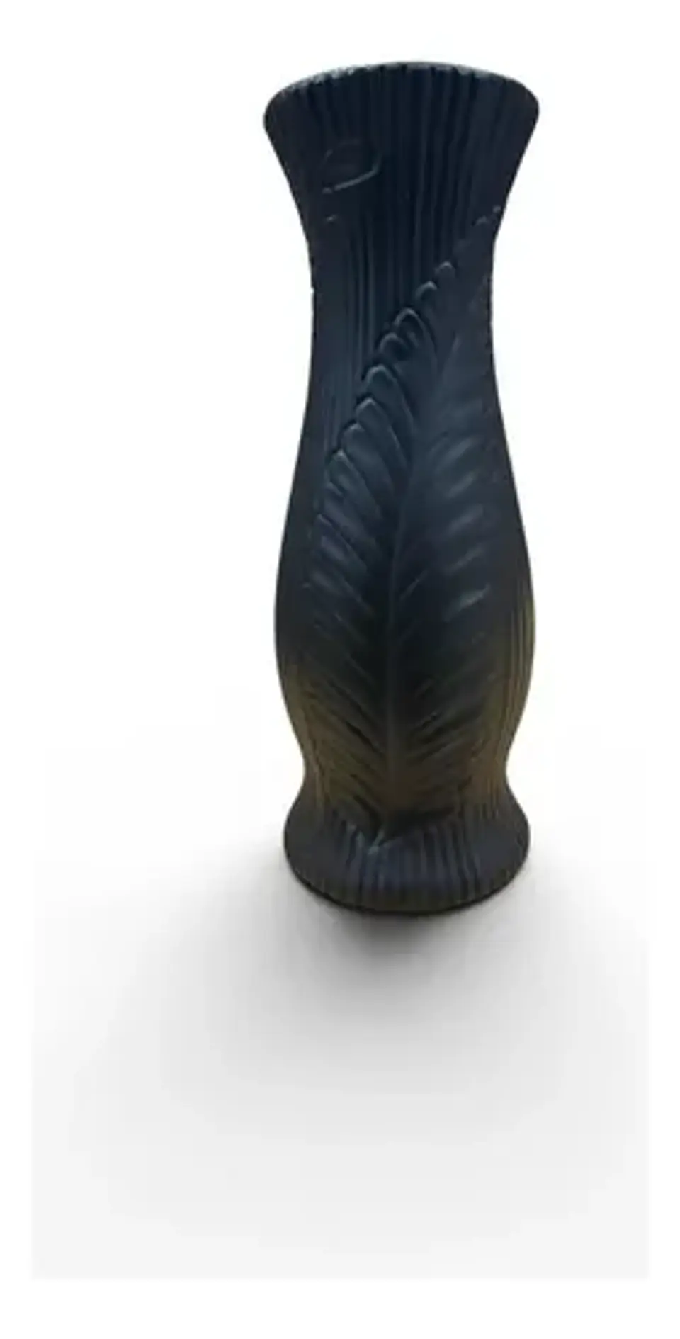 Jarrón Decorativo Elegante Con Relieve Negro 5