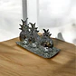Set Decorativo De Piñas Plateadas Con Bandeja - Miniatura 5