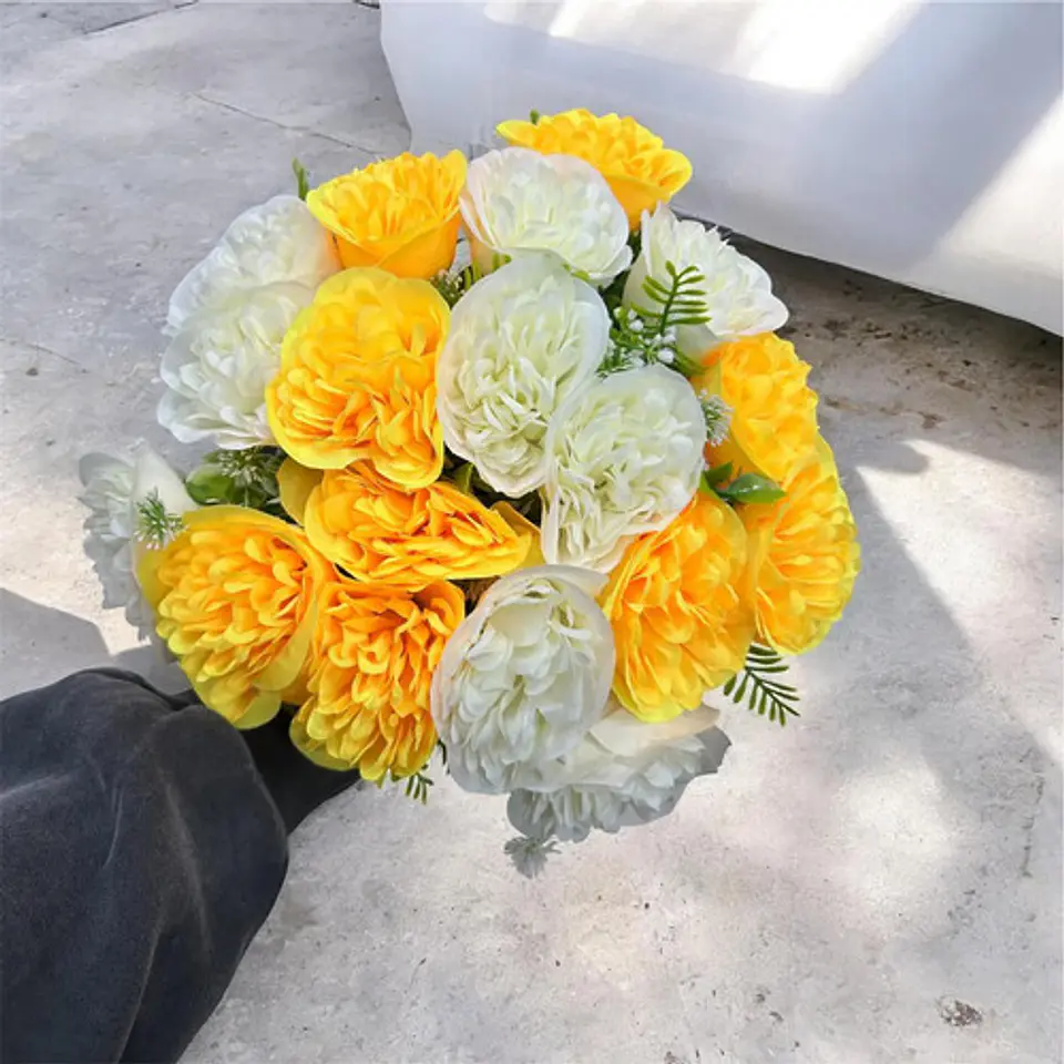 Ramo Decorativo De Flores Artificiales Con 2 Colores 4