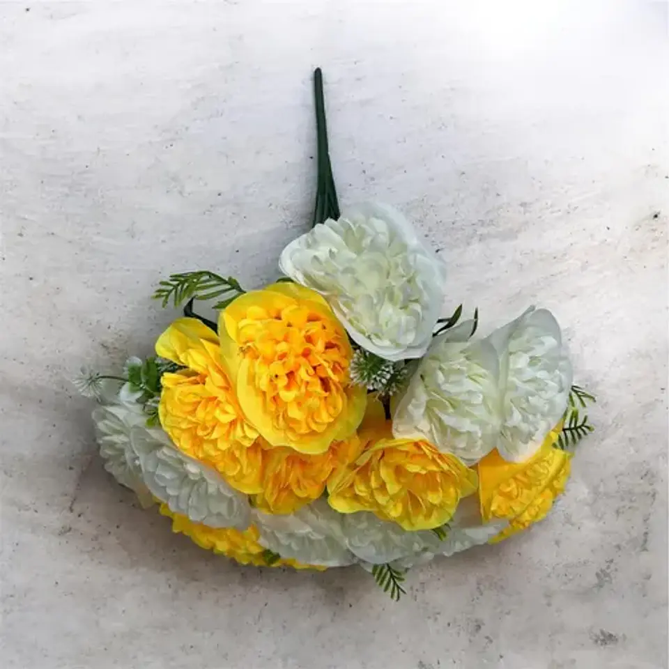 Ramo Decorativo De Flores Artificiales Con 2 Colores 6