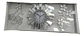 Set Decorativo De Reloj Con Flores Decorativas Plateado - Miniatura 2