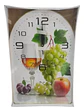 Reloj Decorativo De Pared Rectangular 59x39 Frutas - Miniatura 2