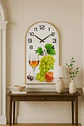 Reloj Decorativo De Pared Rectangular 59x39 Frutas - Miniatura 4